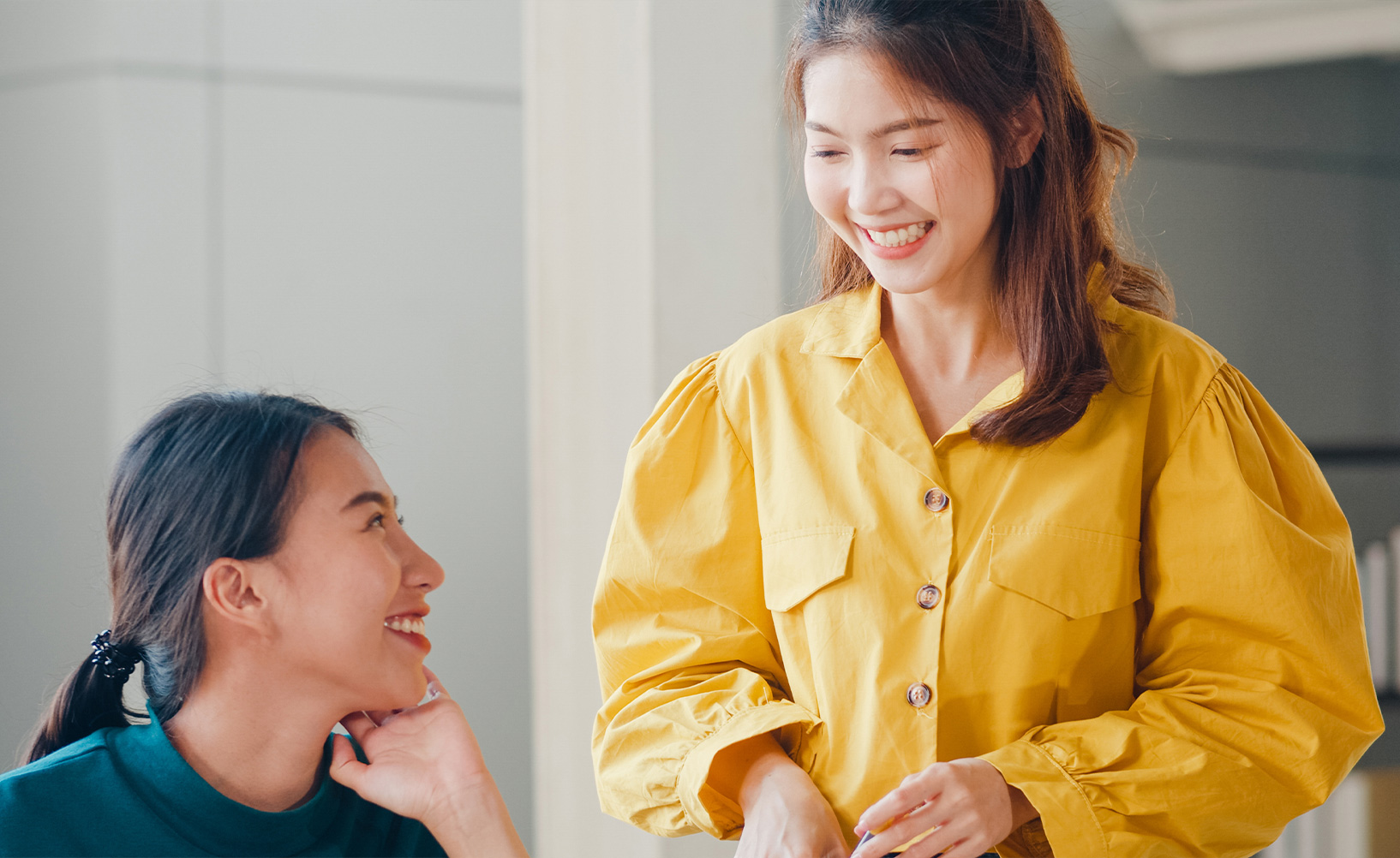 人と人との距離が近い支援